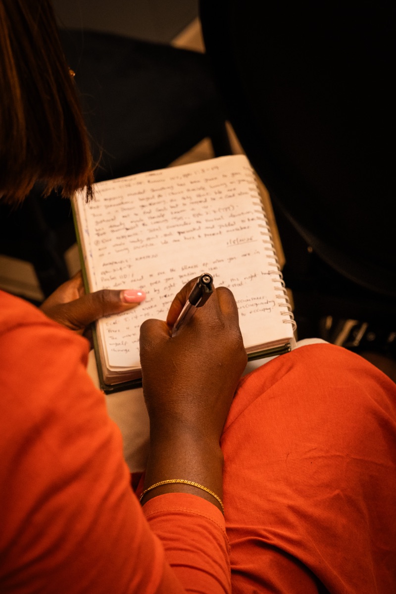 Taking notes during a teaching